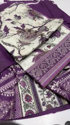 Rs 3350 Mausummery Khaddar printed 3pc [Hellebores ]