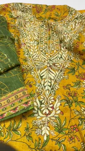 Rs 6200 lawn hand made Emb 3 pc