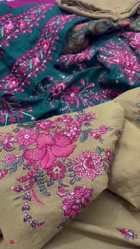 Rs 17900 Hussain Rehar karandi Emb 3pc new launch (RUMI)