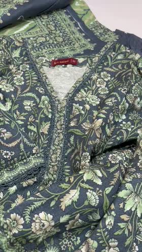 Rs 3800 Bin saeed stitched khaddar 3pc ~ XLARGE