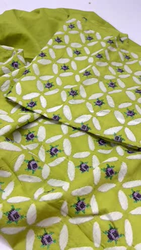 Rs 8500 Lawn hand made aaplique Emb shirt trouser 2pc