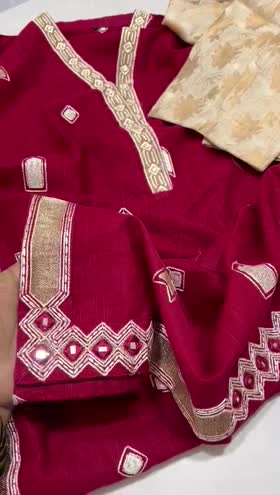 Rs 4850 Sahiba Khaddar stitched Emb 2pc  ~ [Chest 19] [Length 46] SMALL