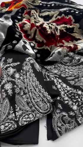 Rs 8950 Today's sale Bin ilyas witer emb 3pc palachi shawl new launch