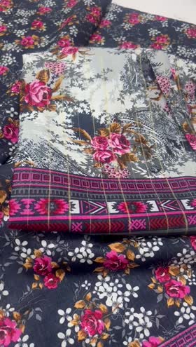 Rs 3050 Bin saeed khaddar printed 3pc