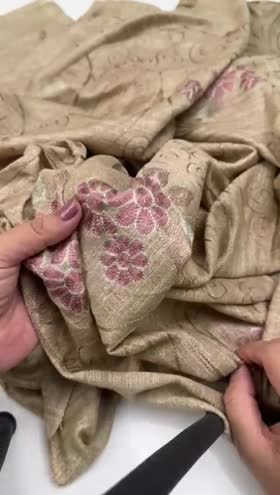 Rs 6950 Riwayat Luxury Collection Peach Leather Emb 3pc [RL-25]