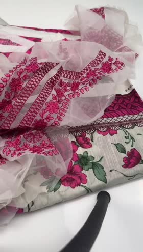 Rs 4200 Sapphire Print Emb Khadar 3pc