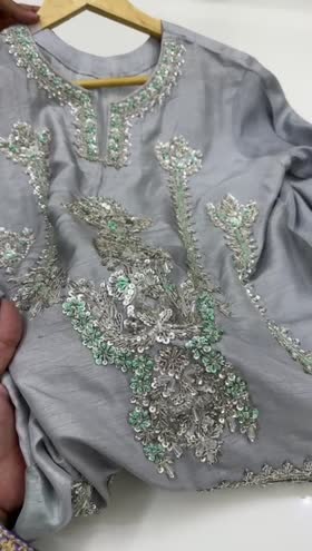 Rs 24500 Aneelas Ada work stitched 3 p .[Dispatch month April ]   ~ [Chest 19] [Length 48] SMALL