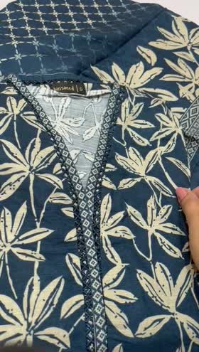 Rs 3800 Bin saeed stitched Khaddar printed 3pc  ~ SMALL