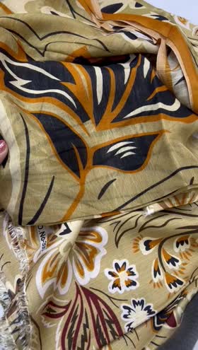 Rs 3300 Mahmal Staple bana dora same printed 3pc slub duppata ( D 2)