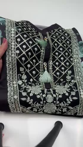 Rs 3950 Sahiba stitched Emb shirt trouser ~ [Chest 22] [Length 44] LARGE