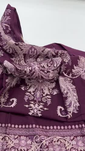 Rs 6200 Sobia Nazir satin Emb stitched ~ [Chest 19] [Length 40] SMALL