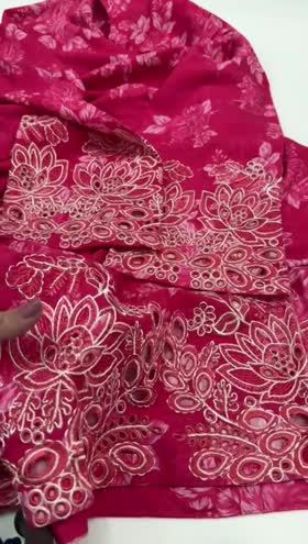 Rs 4000 Sahiba stitched Emb 3pc ~ [Chest 21] [Length 47] LARGE