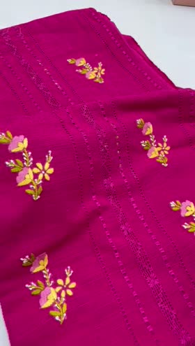 Rs 5800 Khaddar hand made tarkashi Emb shirt