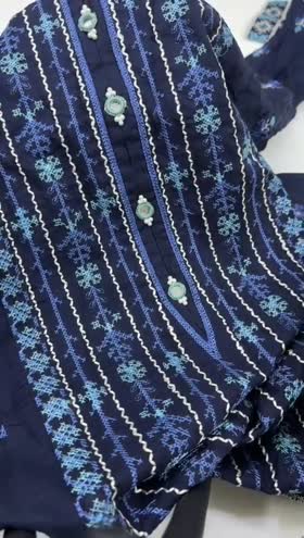 Rs 6800 sapphire luxury stitched 2p. Retail 11990 ~ [Chest 22] [Length 42] LARGE