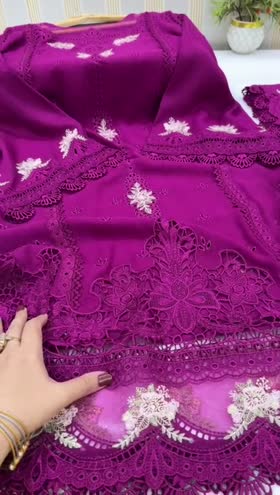 Rs 12500 Aneelas stitched Karandi Emb 3 p [Dispatch date 8th January ]  ~ [Chest 24] [Length 48] XXLARGE