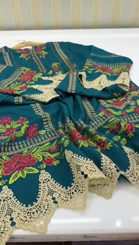 Rs 5800 Aneelas winter Karandi unstitched with 1.5 yards lace