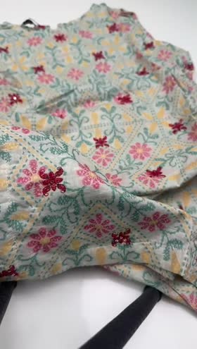 Rs 6000 Sapphire Emb Shirt Trouser ~ LARGE