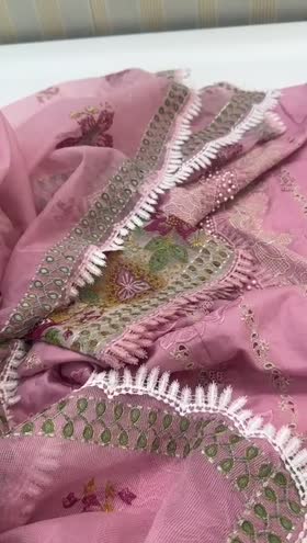 Rs 7500 Aneelas finest lawn stitched heavy Emb shirt trouser ~ [CH 22] [L 47] LARGE