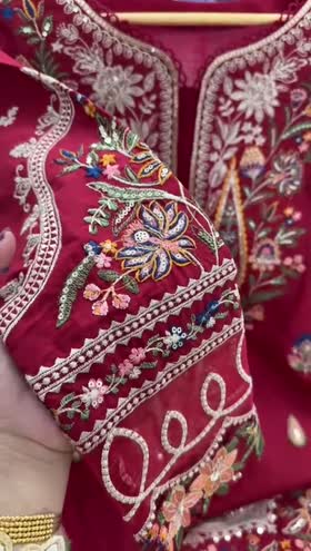 Rs 11000 Aneelas Stitched Lawn Emb Shirt Trouser 2pc [LUX-09] [Dispatch Date 20th July] ~ [Chest 24] [Length 48] XXLARGE (Shoot Length)