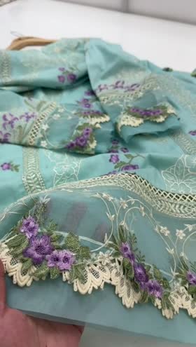 Rs 9950 Aneelas stitched luxury lawn Emb shirt trouser [Dispatch date 28th April] ~ [Chest 24] [Length 41] XXLARGE