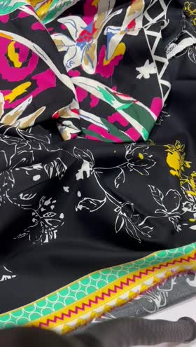 Rs 3650 Rainbow linen pritned 3pc self jacquard shawl