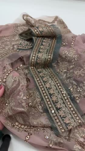 Rs 10900 Imrozia Premium chiffon emb 3 pc [I-195]