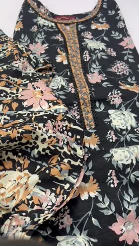 Rs 3800 Bin saeed stitched khaddar 3pc ~ XLARGE