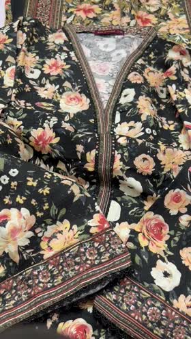 Rs 3800 Bin saeed stitched khaddar 3pc ~ LARGE