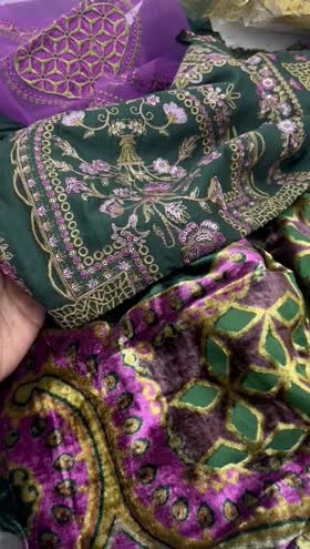 Rs 8950 Today's sale Bin ilyas witer emb 3pc palachi shawl new launch