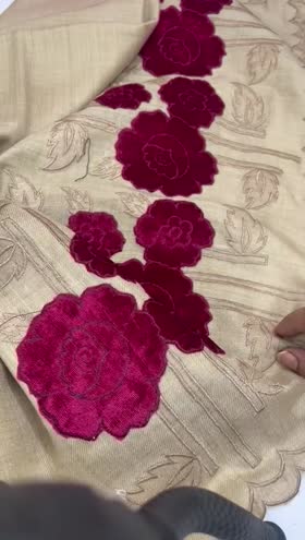 Rs 2500 warm applique shawl