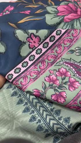 Rs 4650 Nureh signature prints Doria linen wool shawl 3 pc new launch ( SP 174)