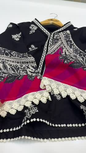 Rs 6600 Aneelas stitched Emb shirt Emb shalwar lawn  2 p [Dispatch month june] ~ [CH 23] [L 38] XLARGE