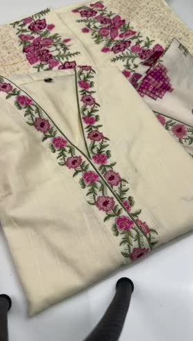Rs 5700 Sahiba Khadar Stitched 3pc ~ [Chest 19] [Length 44] SMALL