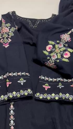 Rs 4450 Sahiba Khaddar stitched Emb 2pc  ~ [Chest 22] [Length 35] LARGE