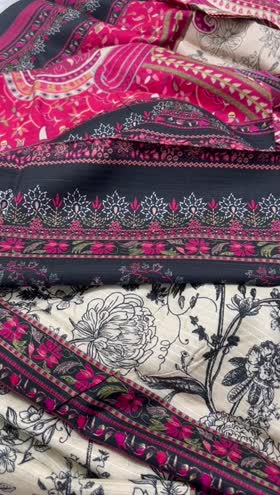 Rs 3300 Mausummery Linen Doria printed 3pc retail 5495