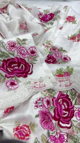 Rs 5950 Sahibas stitched emb 3pc ~ [CH 22] [L 42] LARGE