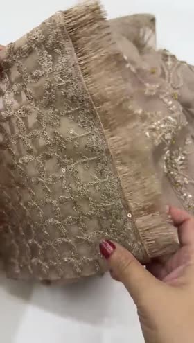 Rs 17500 surmai semi formal stitched 3 p Retail 25000 ~ [CH 22] [L 45] LARGE