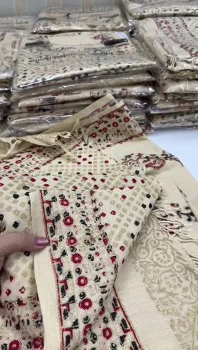 Rs 6500 Aneelas pure wool block paint shawl.[ Pre booking ]