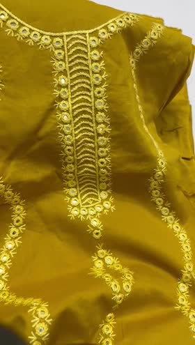 Rs 7700 lawn hand made mirror work Emb 2 pc