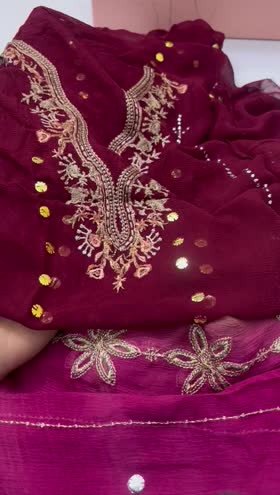 Rs 14000 Nureh Mukesh Kari chiffon New launch( MK 16]