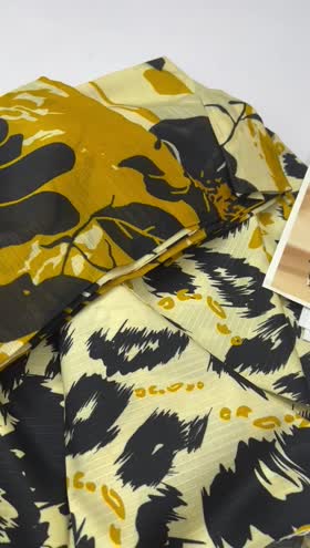 Rs 3300 Mahmal Staple bana dora same printed 3pc slub duppata ( D 1)