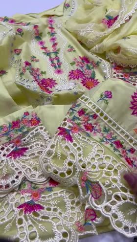 Rs 8000 Aneela’s lawn stitched Emb 3 pc ( small)