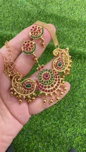 Rs 3500 Rajwari necklace set