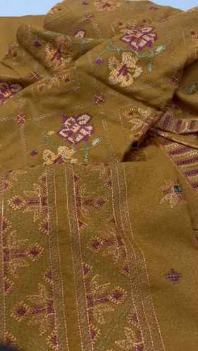 Rs 8500 Fragrant Lawn Karandi Emb 3pc Emb Shawl [D-06]