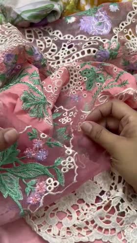 Rs 9050 Mushq lawn emb 3pc