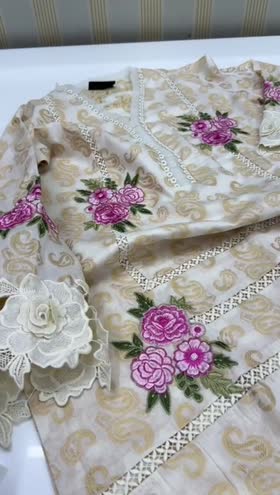 Rs 5950 Sahiba stitched Emb 2pc ~ [CH 21] [L 43] MEDIUM