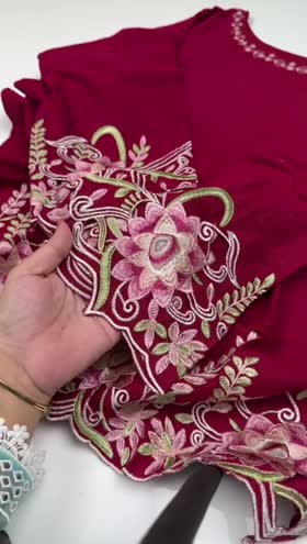 Rs 4500 Sahiba Stitched Emb Khadar 2 pc ~ [Chest 24] [Length 46] XLARGE