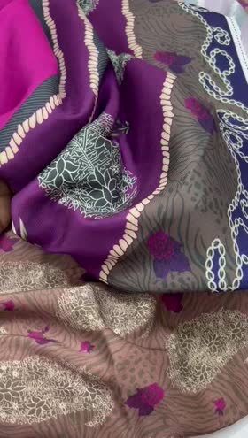 Rs 3450 baroque linen printed 3pc shawl
