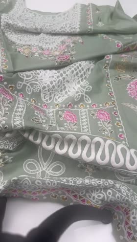 Rs 6200 Sahiba Cotton Emb 3pc  ~ [Chest 24] [Length 46] XLARGE