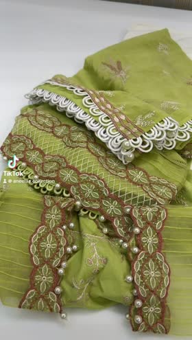 Rs 7800 Aneelas stitched Emb shirt trouser same color trouser. Dispatch month June ~ [CH 21] [L 46] MEDIUM